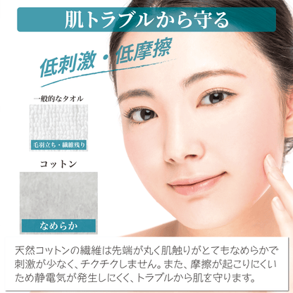 使い捨てのフェイシャルタオルコットン60枚入