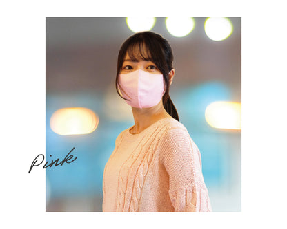 立体型3D FIT不織布マスク ピンク 7枚入